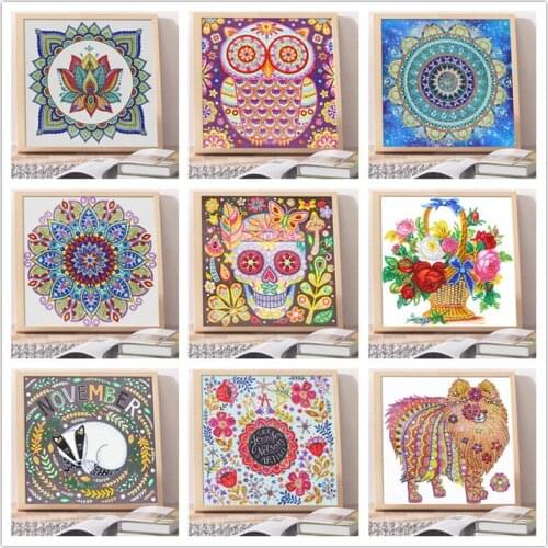 DIY diamond painting special diamond animal flower 5D embroidery painting cross stitch mosaic decoration stickers