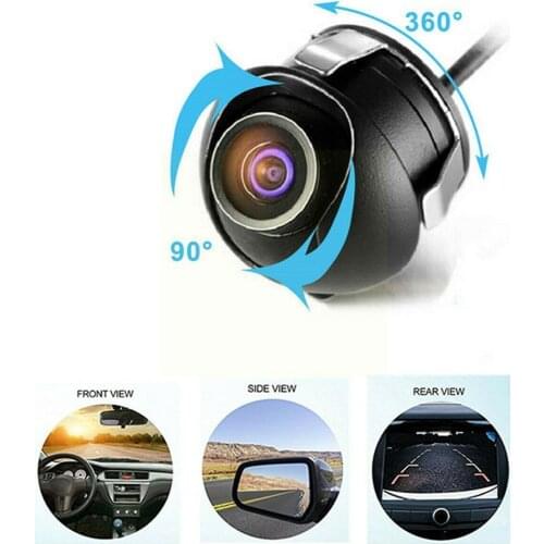 360 Degree Rotating In-Vehicle Camera Adjustable Car Night Rear Backup Reversing Side Camera Waterproof Vision Front View B1L8