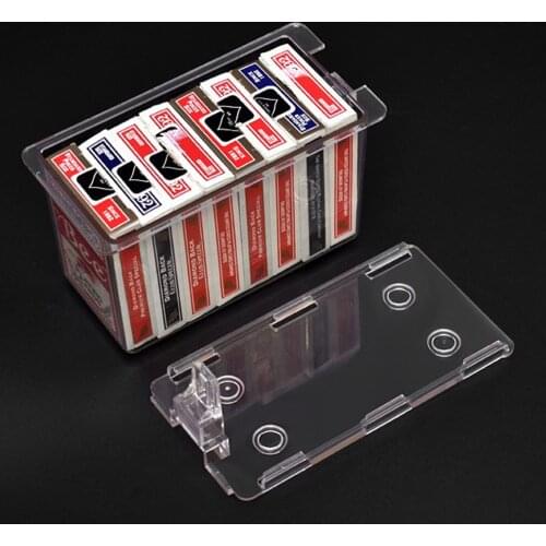 Poker Card Case Holder Durable Use Clear for Gifts Acrylic Material Playing Cards Accessories