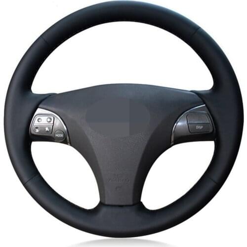Car Steering Wheel Cover Black Artificial Leather For Lexus ES240 ES250 ES300 ES350 2007-2012 GS350 GS450h GS460 2009 2010