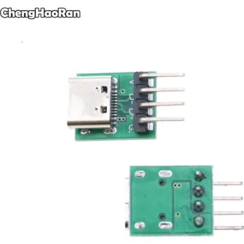 ChengHaoRan For USB 3.1 Type C Connector 16 Pin Test Board Adapter Connector Socket Wire Cable Transfe Curved needle 1 PCS
