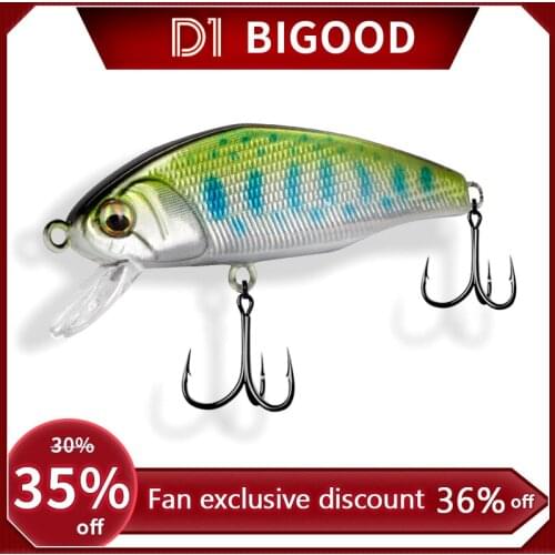 D1 River Bait 2021 Sinking Fishing Lure 44mm 3.1g Tuna Wobbler Streamsmall game mini crankbait pesca Fishing Tackle 2020