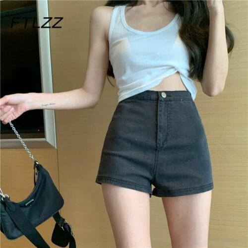 FTLZZ Womens Short Jeans