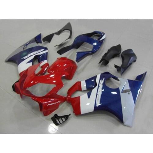 Injection mold Fairing kit for HONDA CBR600F4I 01 02 03 CBR600 F4I 2001 2002 2003 ABS White red blue Fairings set+7gifts HP17