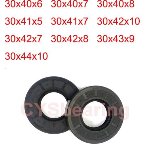 2pcs Skeleton Oil Seal 30x40x6 30x40x7 30x40x8 30x42x7 30x42x8 30x43x9 30x44x10 TC NBR Radial Shaft Gasket