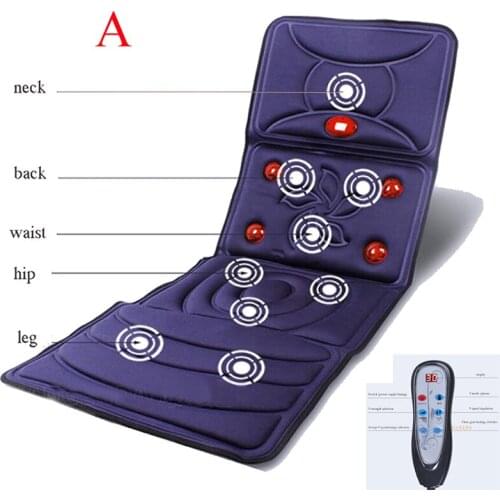 12V Massage mattress cervical massage device neck massage cushion for home full-body massage Quick shipment