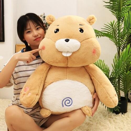 Cute old hamster doll doll plush toy groundhog pillow for girls birthday present