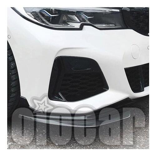 MP Style 2Pcs Dry Carbon Front Lip for BMW 3series 3er G20 G21