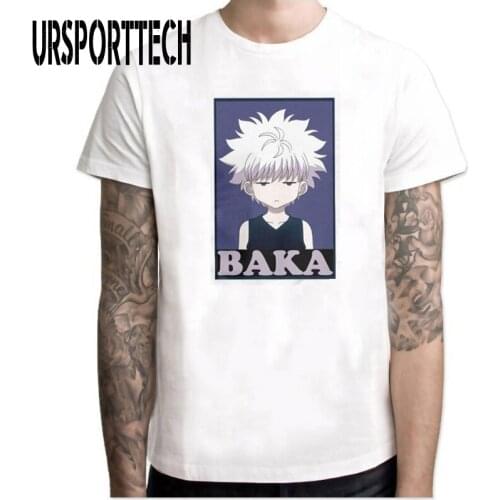 URSPORTTECH Summe Men Tshirt Print Anime Manga Casual Short Sleeve T shirt for Men Oversized T-Shirt Women Couple Tops Tees