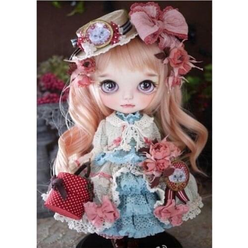Princess Doll DIY 5D Full Drill Diamond Painting Optional Embroidery Cross Stitch Kit Rhinestone Home Decoration Craft