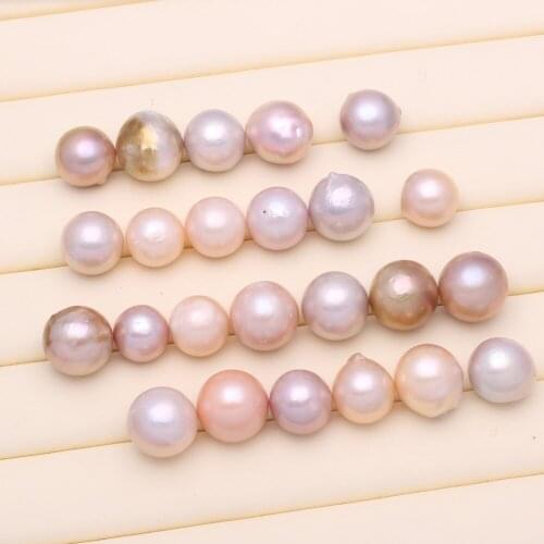 1pcs Natural Freshwater Edison Naked Pearl Pink Purple Pearl Wisdom Making Charm Jewelry Decoration