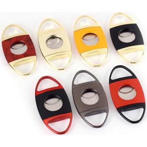 Zinc Alloy Dual Blade Cigar Cutter Portable Sigar Scissor Tobacco Tool Sharp Cigar Accessories