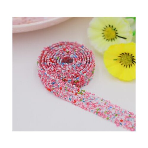 10Yards Rhinestone Crystal Stunning Self Adhesive Tape Craft Scrapbooking Beads Rhinestone Trim Chain Free Shipping