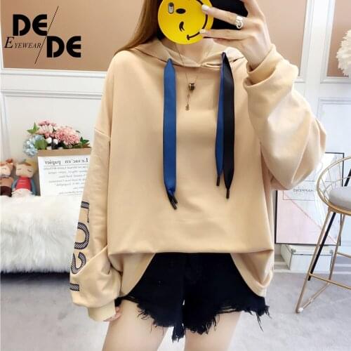 Womens Multicolor Hoodie Sweatshirt Fashion Harajuku Loose Fleece Sweatshirt Top Korean Sportswear Hoodie