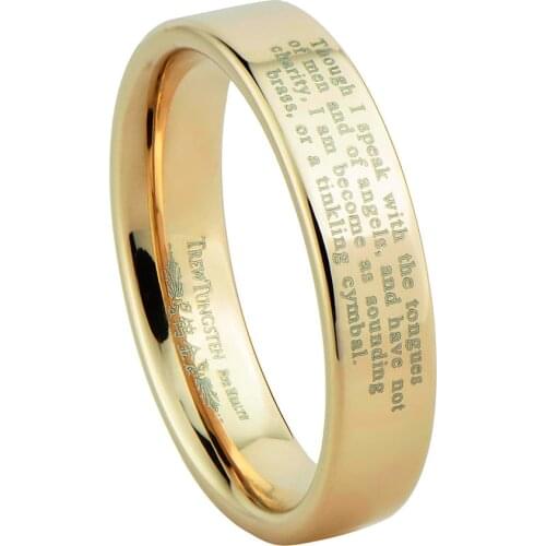 TREWTUNGSTEN FOR HEALTH Gold Rings For Men
