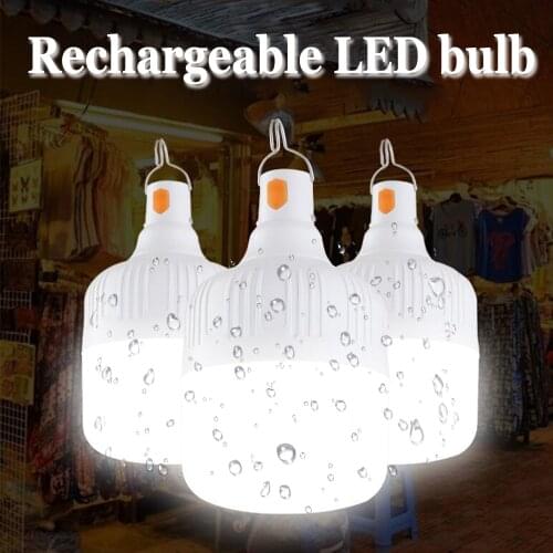 Outdoor USB Rechargeable Mobile LED Lamp Bulbs Emergency Light Portable Hook Up Camping Lights Home Decor Night Light Hot Sale