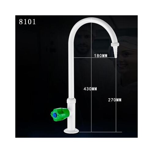 Vidric 43cm tall All copper desk type single port laboratory faucet, single joint test faucet brass, Laboratory cold tap bigger