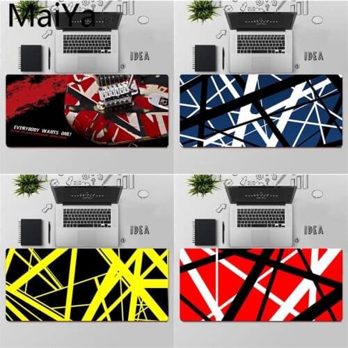 Maiya Top Quality Eddie Van Halen Graphic Guitar Rubber PC Computer Gaming mousepad Free Shipping Large Mouse Pad Keyboards Mat