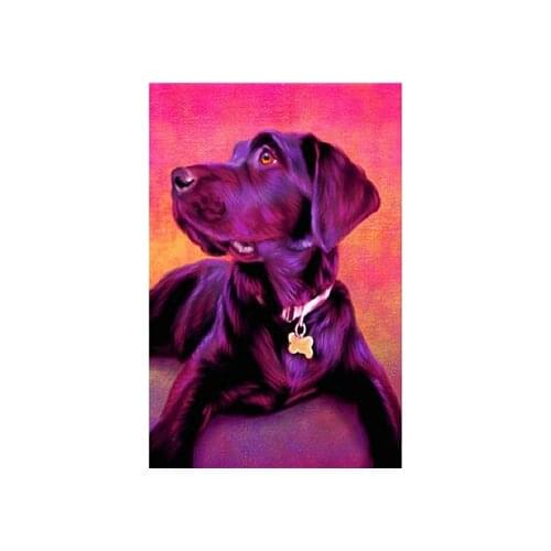 YIKEE diamond painting dog Squares Diamond 5d diy diamond paintings full rhinestone anim k946