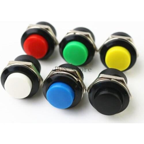 1Pcs Momentary Button Switch Installing Hole 16mm 6A/125VAC / 3A250VAC 507