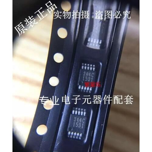 10Pcs Lote CS4344 CS4344-CZZR screen printing 344C MSOP10 digital-to-analog converter IC