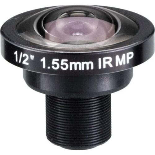 5 Megapixels 1/2" 1.55mm M12X0.5 185 degree fisheye lens for surveillance cameras Smart security SL-RY155F20IR