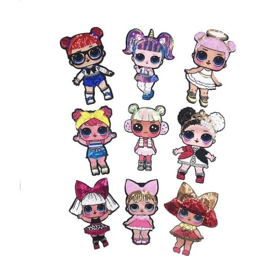 50pcs/Lot Embroidery Letters Clothing Decoration Accessories Lol Girl Beads Diy Iron Heat Transfer Applique Cute Patch