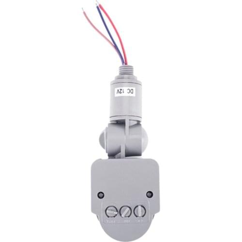 Promotion! Outdoor 12V DC Automatic Infrared PIR Motion Sensor Switch for LED Light, Gray