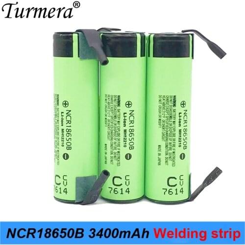 18650 battery ncr18650b original 18650 3400mah 3.7v Lithium Rechargeable Battery with stripe solderds 18650 3400mah battery