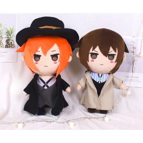 30cm Anime Bungo Stray Dogs Nakahara Chuuya Osamu Dazai Cosplay Cute Dolls Plush Stuffed Cushion Pillow Toy Xmas Gift