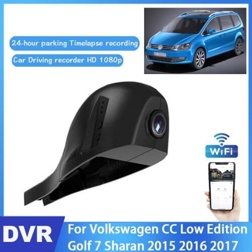 Car Mini Wifi Camera For Volkswagen CC Low Edition Golf 7 Sharan 2015 2016 2017 HD 1080P Car Dash Cam Video Recorder Original