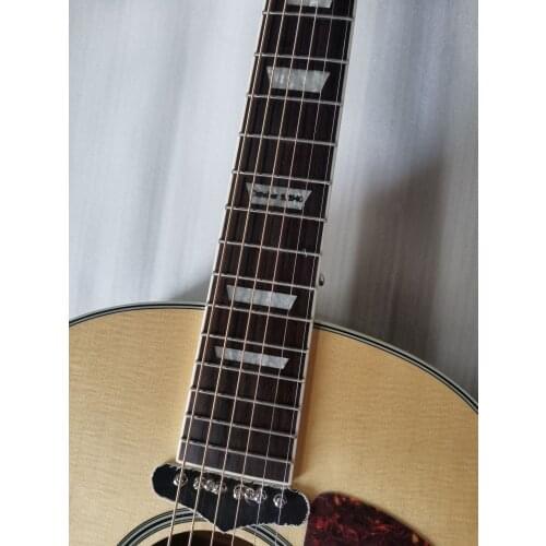 Free shipping solid spruce guitar custom signature 160e acoustic electric guitar natural lennon guitar