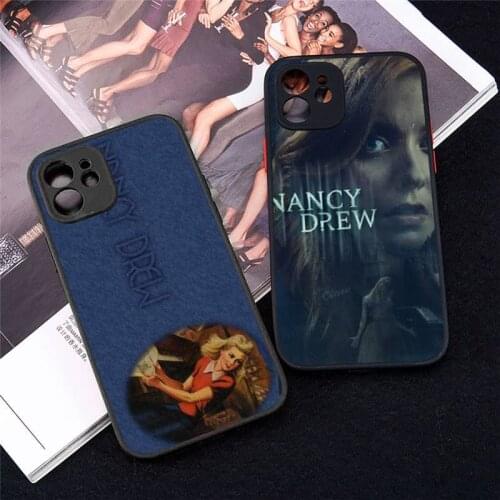 Nancy Drew Phone Case For iphone 12 11 8 7 plus mini x xs xr pro max matte transparent cover