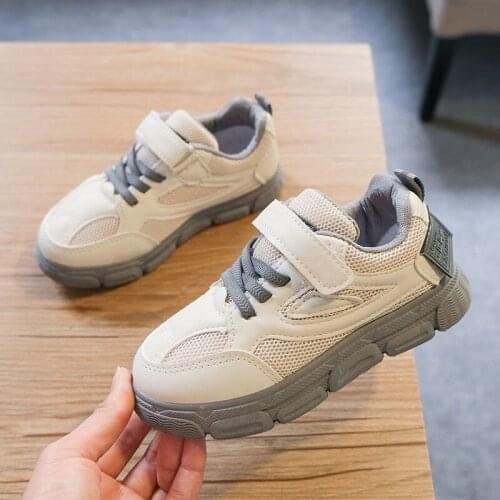 Childrens Boys shoes spring 2021 childrens breathable casual sports shoes fashion shoes girls shoes white shoes board shoes