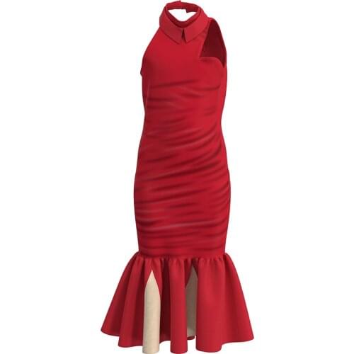 Kids Girls Cruella Cosplay Costume Red Dress Outfits Halloween Party Carnival Suit