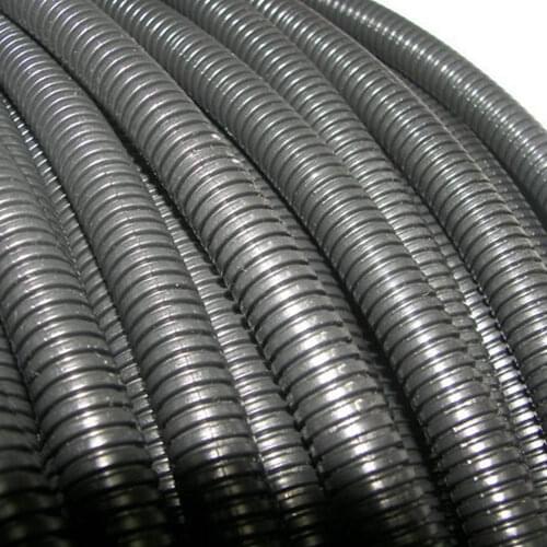 EE support New 50' Feet FT 1" Black Split Loom Wire Flexible Tubing Wire Conduit Hose Audio Car accessories