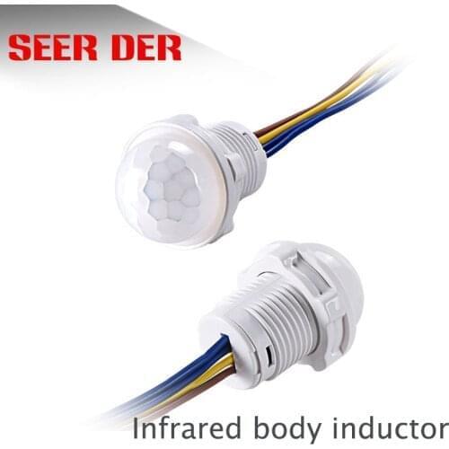 Mini Closet PIR Sensor Detector Smart Switch 110V 220V LED PIR Infrared Motion Sensor Detection Automatic Sensor Light Switch