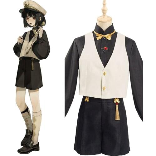 Game Onmyoji Tenkenjinshin Oniki Cosplay Costume Costume Shirt Vest Short Pants Hat Outfits Halloween Carnival Suits