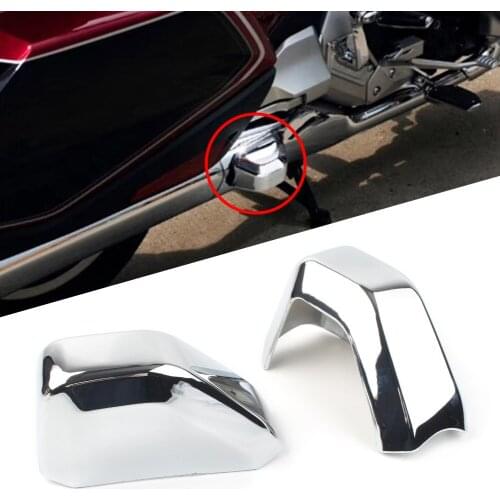 2Pcs Motorcycle Engine Shroud Anti-Fall Bar Cover Chrome ABS Decorative Trim For Honda Gold Wing GL1800 2018 2019 2020