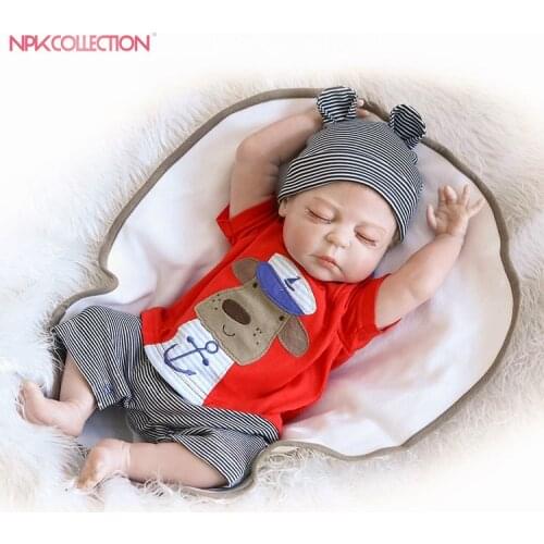 NPK 23inch boneca reborn baby doll full vinyl body doll drawing victoria so truly real collection brinquedo