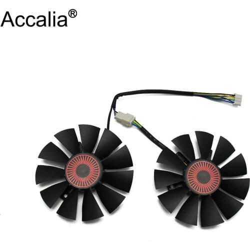 Free shipping T128010BH 75mm DC 12V 0.25A Cooler fan For ASUS STRIX GTX1060 1050 GTX960 GTX950 GTX750Ti R9 370 Graphic Card