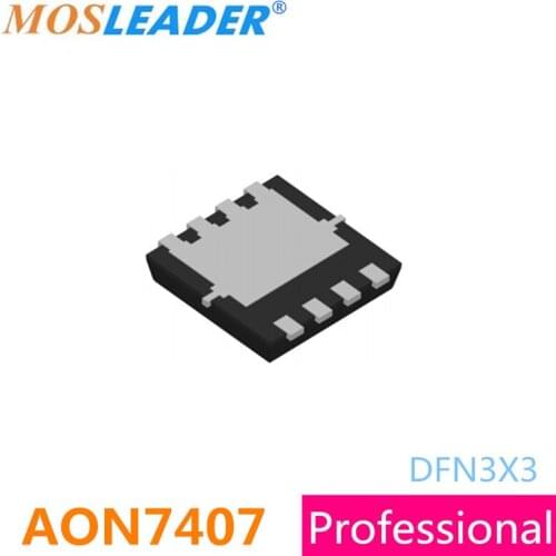 Mosleader Mosfet AON7407 DFN3X3 100PCS 500PCS 1000PCS DFN 3X3 QFN 3X3 40A 20V P-Channel 7404 Chinese High quality