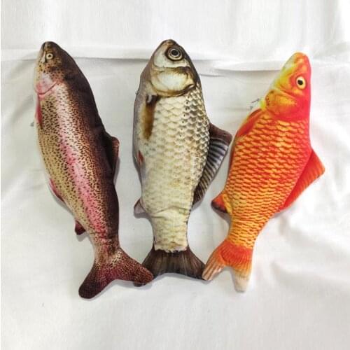 Cat Favor Fish Dog Toys Plush Stuffed Fish Shape Cats Padded Toy Catnip Scratch Board Scratching Post For Pet Product Supplies