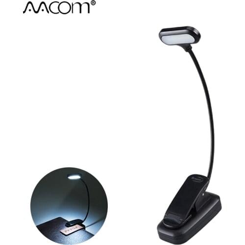 Mini LED Desk Lamps With Clamp 5 LEDs Diode Table Lamp Eye-Protection AAA Battery Powered Portable Flexible Book Lights