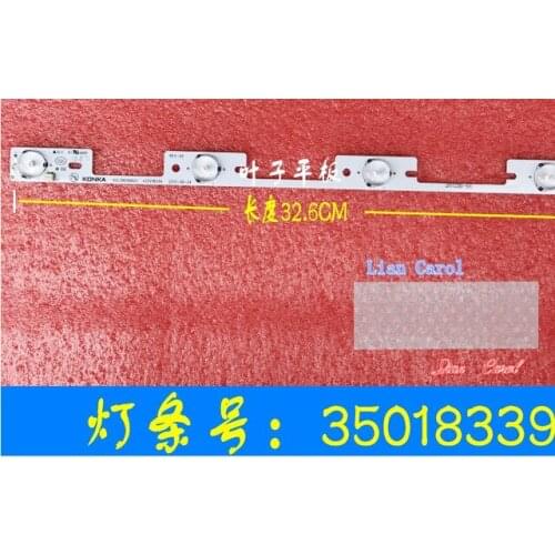 New 20Pieces LED backlight bar for KONKA KDL39SS662U 35018339 327mm 4 LEDs( 1 LED 6V)