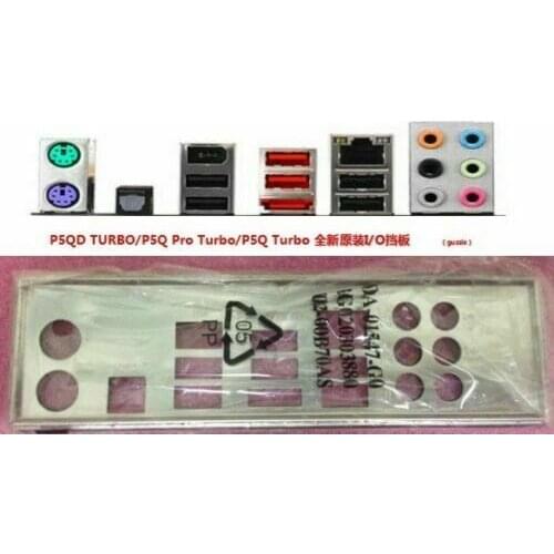 Original IO I/O Shield BackPlate Blende Bracket For Asus P5Q PRO TURBO , P5Q TURBO , P5QD TURBO