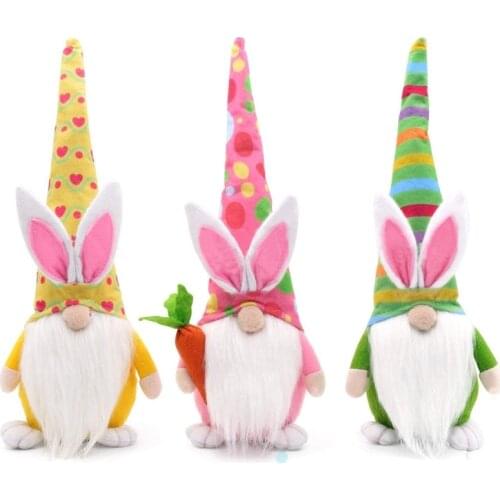 Easter Bunny Gnome Decoration Easter Faceless Doll Easter Plush Dwarf Home Party Decorations Kids Toys