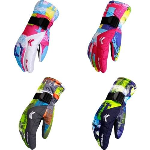 Woman Man Ski Gloves Snowboard Motorcycle Winter Warm Gloves Riding Cycling Skiing Waterproof Snow Skiing Gloves