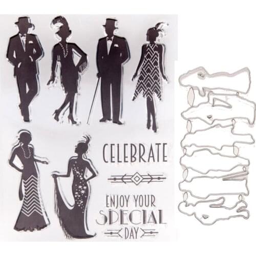 Celebrate Prom Silicone Clear Stamps And Dies 2021 DIY Scrapbooking Embossing Photo Album Decor Paper Card Craft Supplies