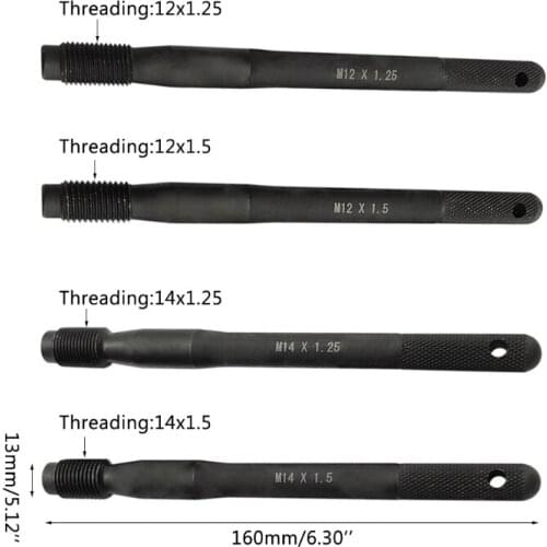 W3JA Professional Wheel Hanger Alignment Pin M12X1.25/1.5 M14X1.25/1.5 Threads Wheel Lug Bolt Automotive 160mm/6.3 inch